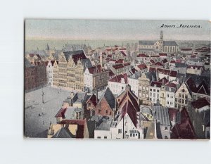 Postcard Panorama Antwerp Belgium