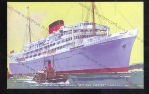 UC289 - Union Castle Liner - Stirling Castle - postcard