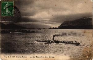 CPA AIX-les-BAINS Lac du BOURGET un jour d'orage (681881)