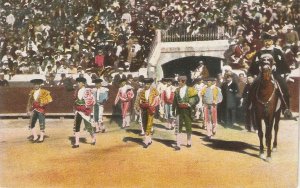 Bullfighting Scene  Old vintage Spanish postcard