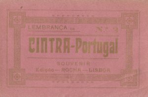 Lembranca Cintra Portugal Antique Folding 10x Postcard Book