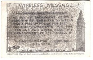 Wireless Message, Metropolitan Life Insurance Advertising, Hidden Message