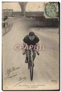 Old Postcard Velo Cycle Cycling Our sprinters JB Louvet