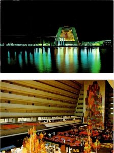 2~Postcards FL, Florida WALT DISNEY WORLD PARK HOTEL Contemporary Resort Views