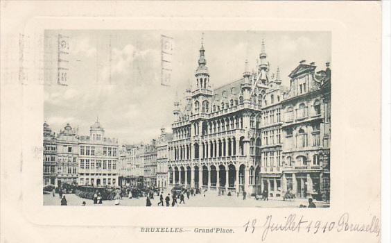 Belgium Brussels Grand Place 1910