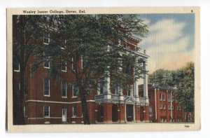 Postcard Wesley Junior College Dover DE Delaware