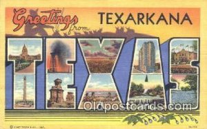 Texas USA Large Letter Town Unused 