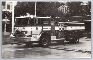 Firetrucks~Washington DC Wagon 13 1982 Hahn 1250~B&W Photo~Vintage Postcard