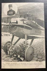 Mint France RPPC Postcard Early Aviation Spad Airplane Vieux Charles