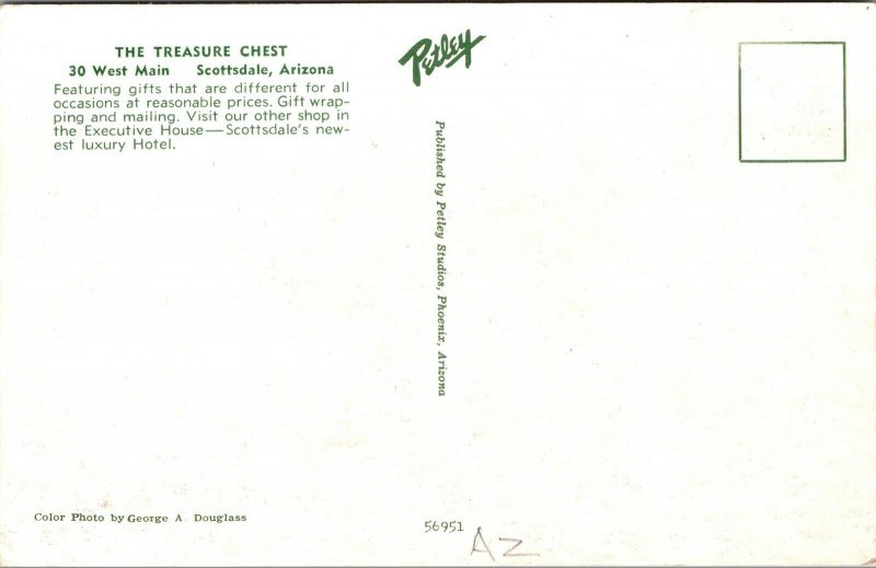 Postcard The Treasure Chest Gift Store in Scottsdale, Arizona