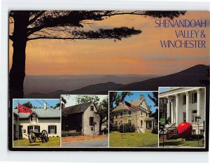 Postcard Shenandoah Valley & Winchester, Virginia