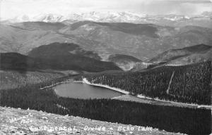 Colorado~Continental Divide-Echo Lake~1948 Stewart Photo RPPC Postcard