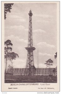 BERLIN, Germany, 1900-1910's; Berlin Charlottenburg, Funk Turm, Spark Tower