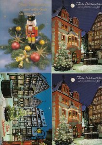 Frohe Weihnachten German Military Christmas Toy 4x Postcard