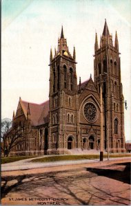 Canada St James Methodist Church Montreal Postcard 04.39