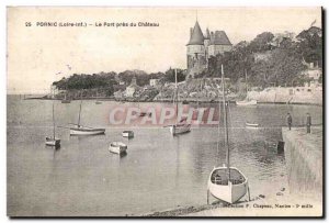 Old Postcard Pornic (Loire Inf) The near Port du Chateau boat