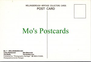 Northamptonshire Postcard - Wellingborough War Memorial, The Golden Lion RR19869