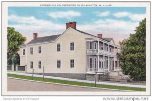 North Carolina Wilmington Cornwallis Headquarters In Wilmington