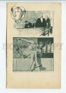 438602 FRANZ STUCK Caricature Otto von BISMARCK Nude Man Vintage postcard