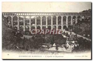 Old Postcard Surroundings Of Marseilles L & # 39Aqueduc Roquefavour