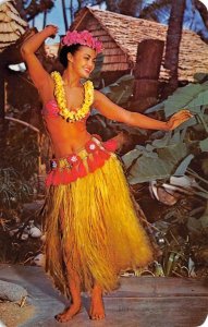 TAHITIAN DANCER Hula Dancer Don the Beachcomber Hawaii c1960s Vintage Postcard