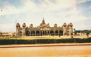 India Maharaja Palace Mysore Vintage Postcard 08.89