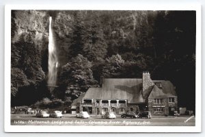 RPPC Multnomah Lodge And Falls Columbia River Highway Oregon Postcard B42