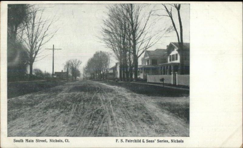 Nichols CT South Main c1910 Postcard jrf