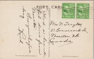 Thomas Crane Library Quincy MA Mass Vintage Postcard D71