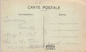 1900s Boucherie Veron Rue Nationale Connerre France Postcard
