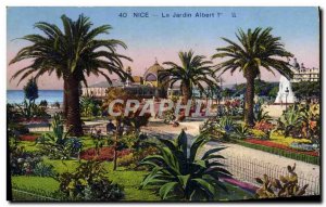 Old Postcard Nice Albert 1st Gardens