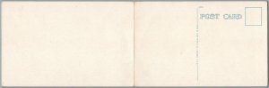 RANGELEY ME CRESCENT LAKE E.W.BURT ESTATE FOLDING DOUBLE ANTIQUE POSTCARD