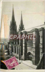 Old Postcard Clermont Ferrand cathedral