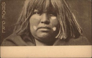 CURTIS - Native Mohave Indian Woman c1905 UDB Postcard