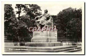 Old Postcard Wien Goethe Denkmal