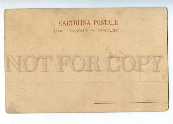 155623 ITALY Fishermen Golfo di Napoli Vintage litho postcard