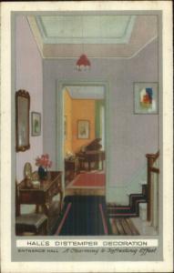 Art Deco Room D‚cor - Hall's Distemper Decoration PAINT AD? c1915 Postcard