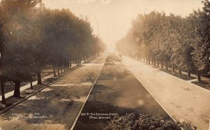 Real Photo Postcard Residential Street in Tomah, Wisconsin~121475
