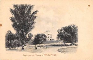 Singapore Government House Scenic View Vintage Postcard AA48621