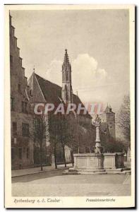 Old Postcard Rothenburg Lauber Franziskarnerkirche