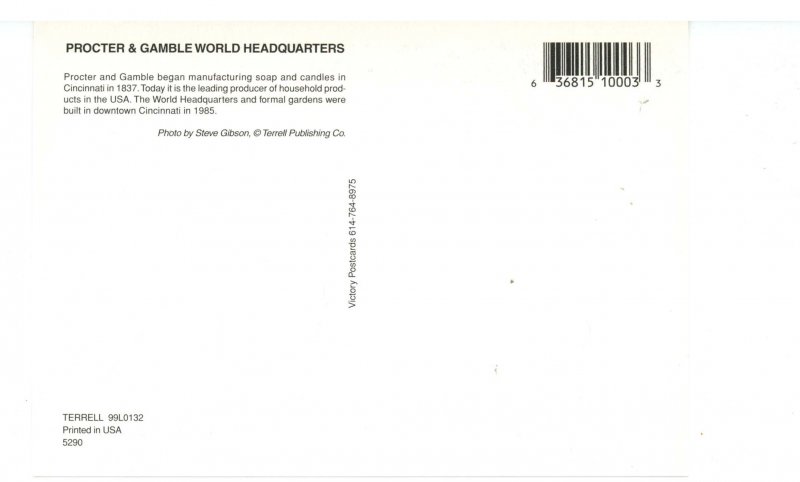 OH - Cincinnati. Procter & Gamble World Headquarters (continental size)