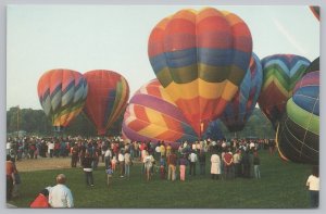 Transportation~Hot Air Balloons In Southern New England~Vintage Postcard