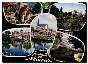 Postcard Modern Nemours (S & M) Le Chateau des Ducs de Nemours and the great ...