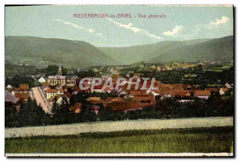 Old Postcard Niederbronn les Bains General View