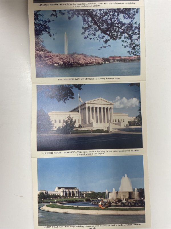 Beautiful Washington, D.C. Postcard Booklet - 12 Photos