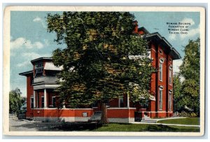 1919 Womans Building Federation Of Womens Club Toledo Ohio OH Posted Postcard
