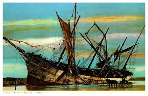 Peter Iredale Wreck 1906 Oregon Coast Boat Postcard  