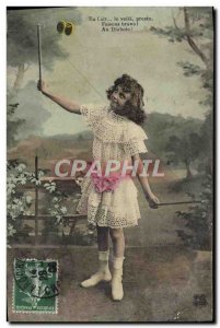 Old Postcard Fun Children Diabolo