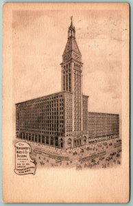 Montgomery Ward Building Chicago Illinois IL UNP Unused UDB Postcard J15