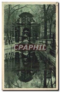 Old Postcard Les Jolis corners of Paris Luxembourg Gardens Medici Fountain